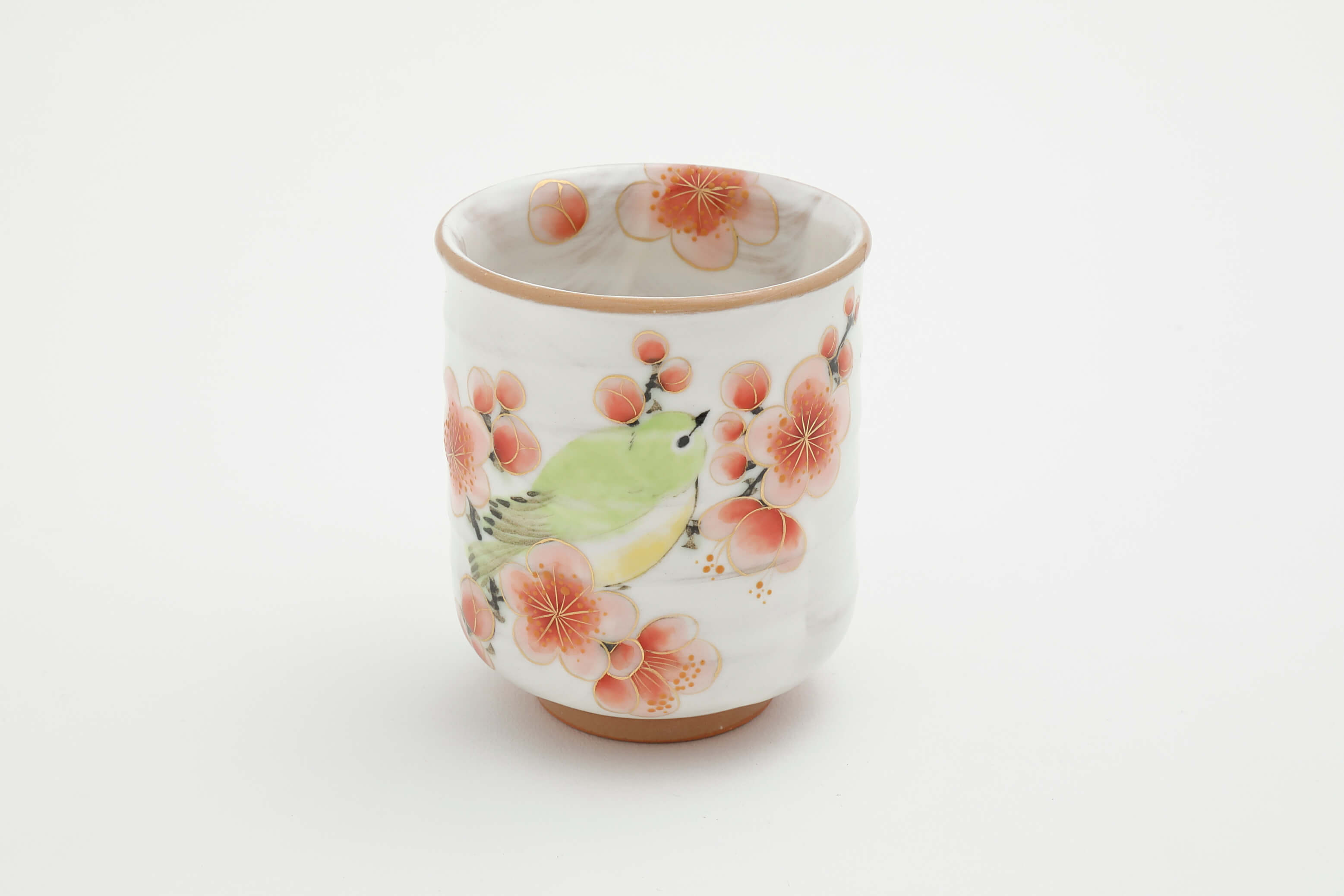花鸟图 梅  目白 茶杯