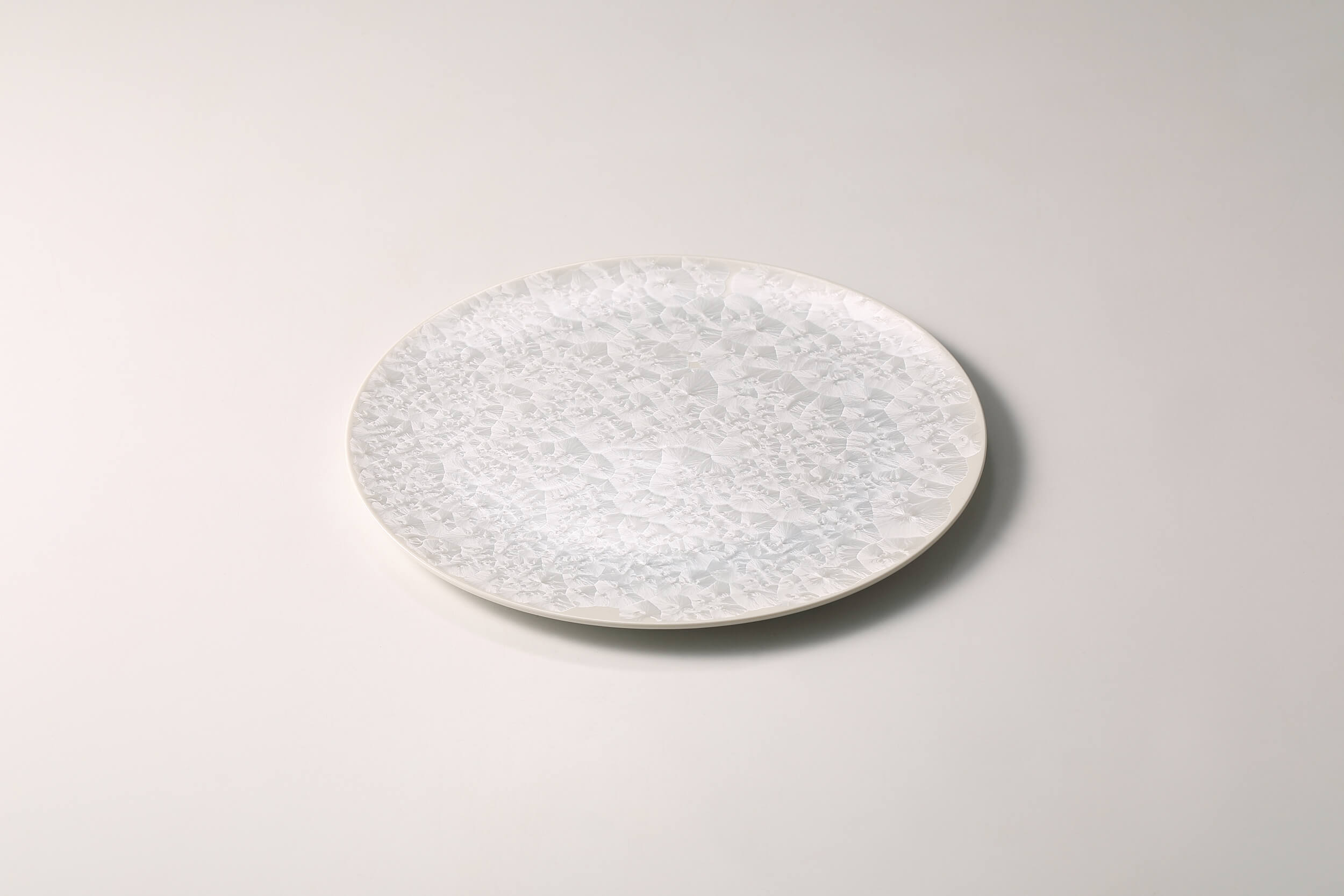 雪ノ華 フラットプレート245 ホワイト